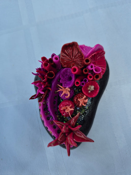 Cerise and reds Marine stone