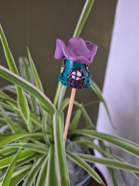 Turquoise fairy house