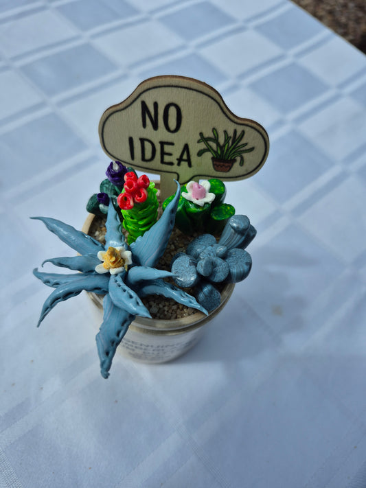 Vintage brandy butter Cacti jar