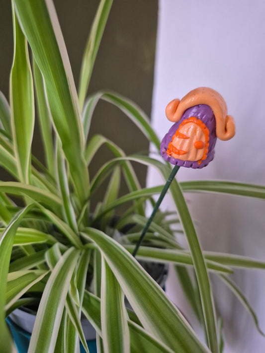 Orange wig fairy house