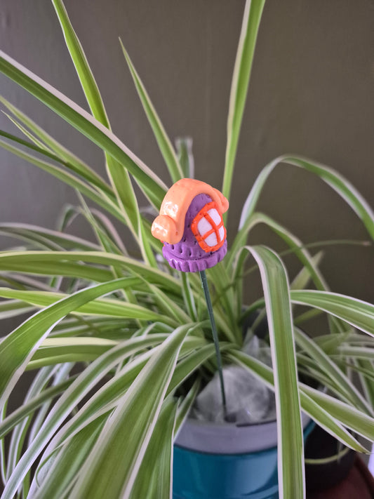 Orange wig fairy house